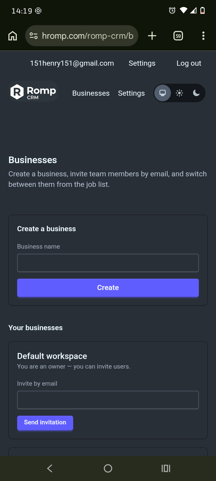 Romp CRM screenshot 4